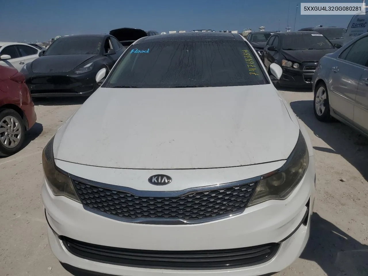 2016 Kia Optima Ex VIN: 5XXGU4L32GG080281 Lot: 74764334