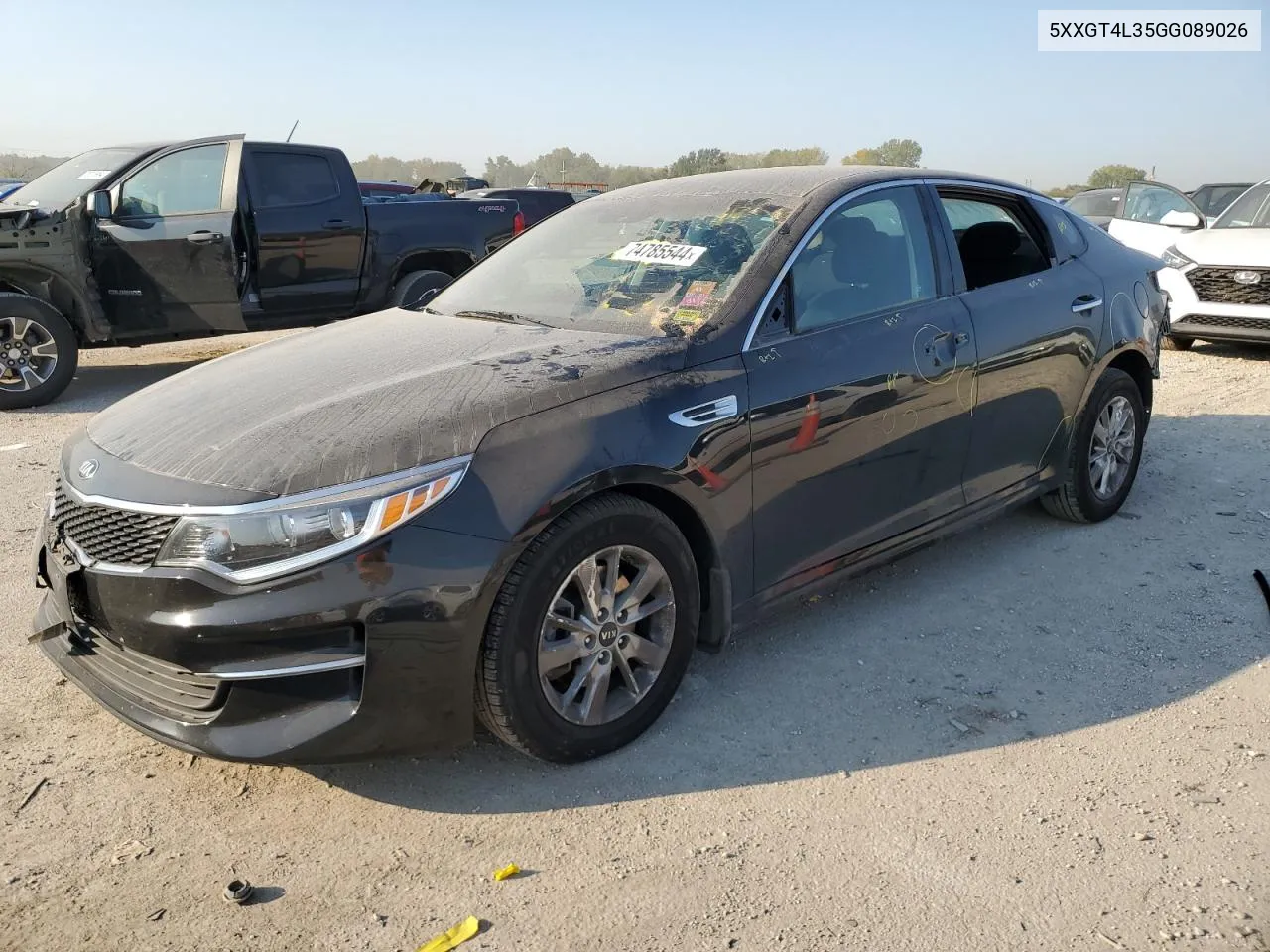 2016 Kia Optima Lx VIN: 5XXGT4L35GG089026 Lot: 74785544