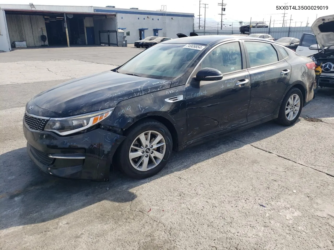 5XXGT4L35GG029019 2016 Kia Optima Lx