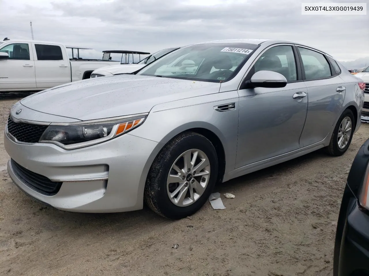 2016 Kia Optima Lx VIN: 5XXGT4L3XGG019439 Lot: 75011214