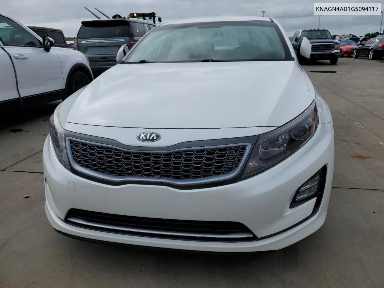 2016 Kia Optima Hybrid VIN: KNAGN4AD1G5094117 Lot: 75078234