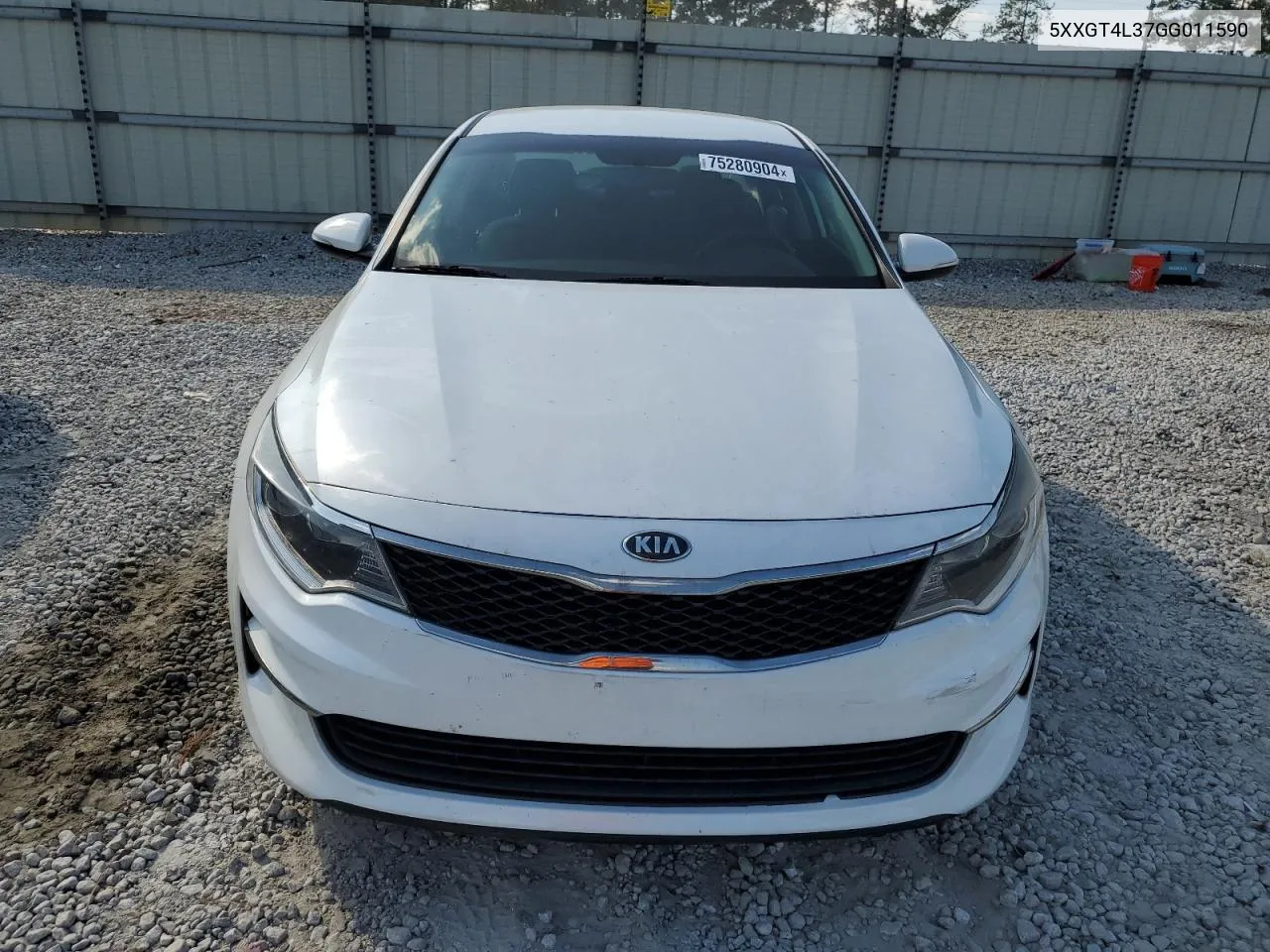 2016 Kia Optima Lx VIN: 5XXGT4L37GG011590 Lot: 75280904