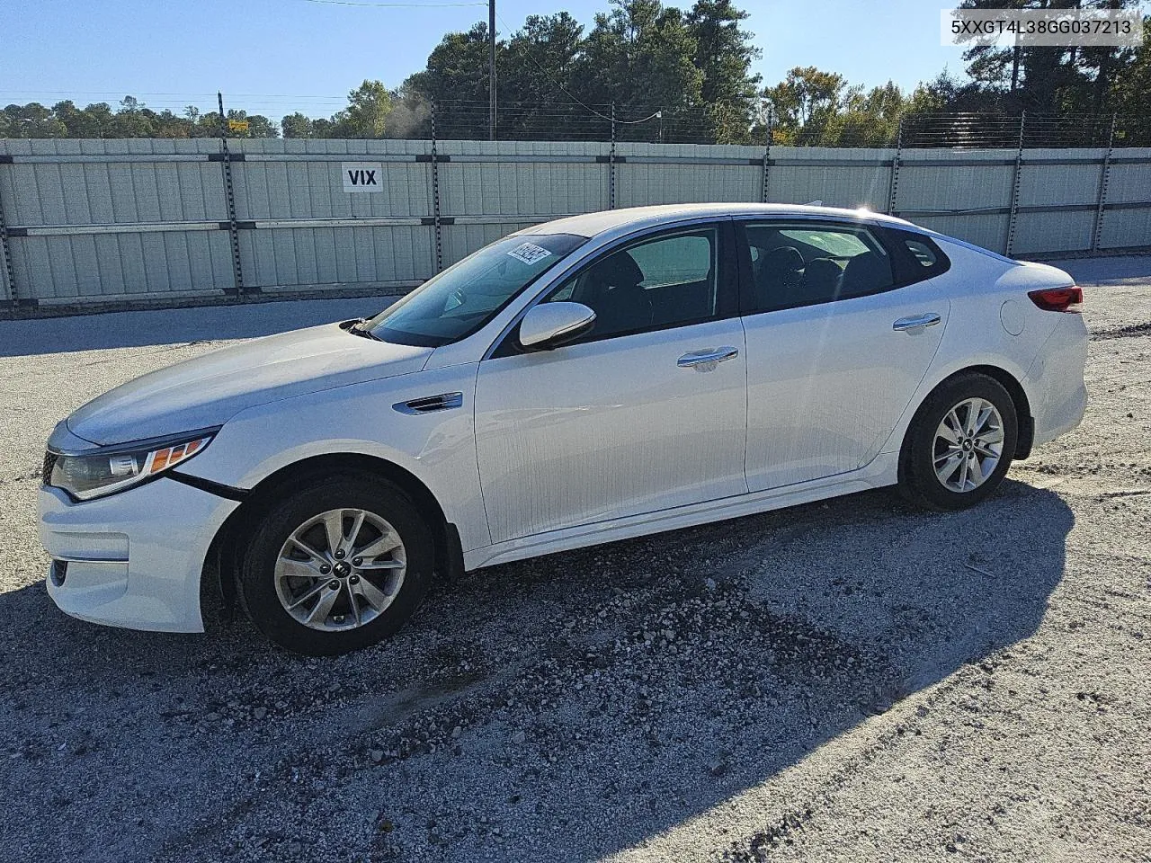 2016 Kia Optima Lx VIN: 5XXGT4L38GG037213 Lot: 75324354