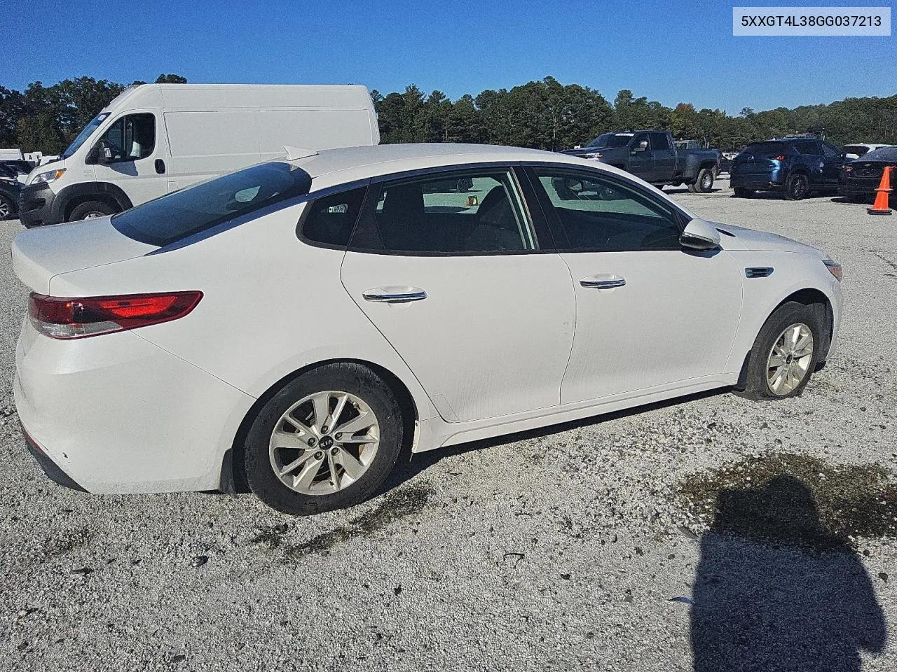 2016 Kia Optima Lx VIN: 5XXGT4L38GG037213 Lot: 75324354