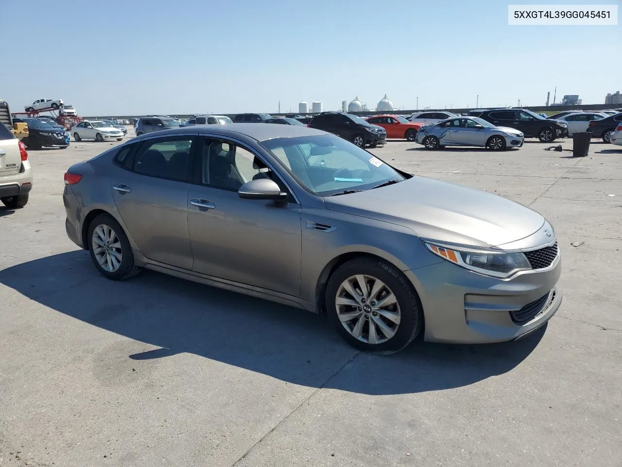 2016 Kia Optima Lx VIN: 5XXGT4L39GG045451 Lot: 75400024