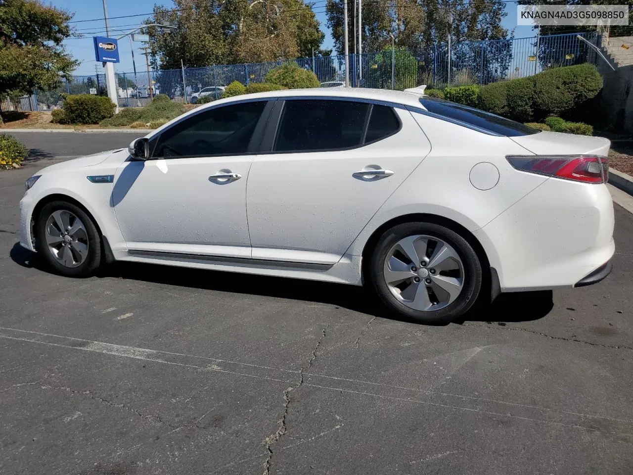 2016 Kia Optima Hybrid VIN: KNAGN4AD3G5098850 Lot: 75567164