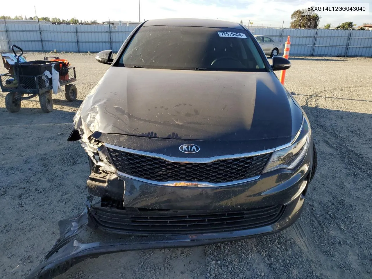 2016 Kia Optima Lx VIN: 5XXGT4L12GG043040 Lot: 75570604