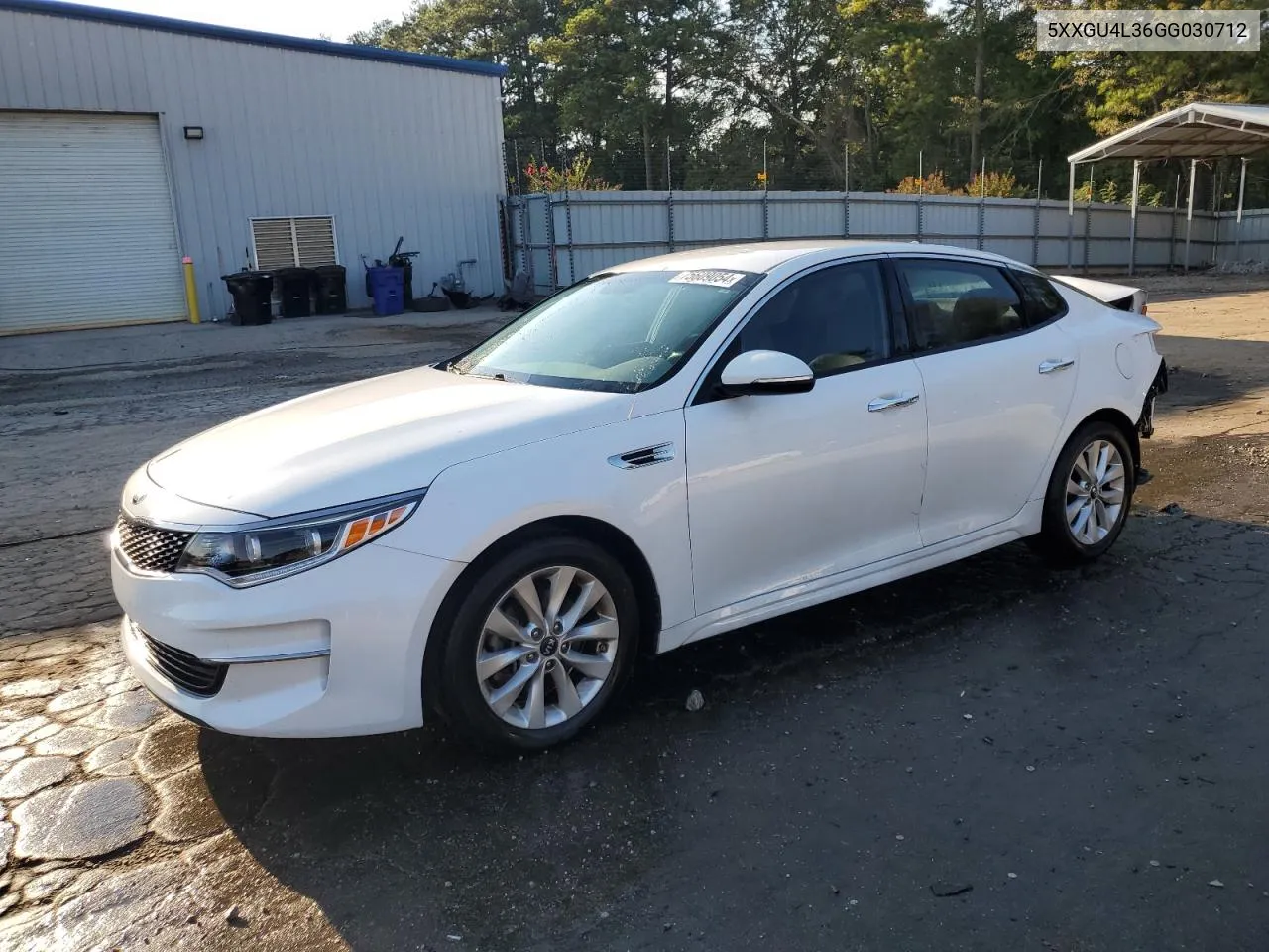 5XXGU4L36GG030712 2016 Kia Optima Ex