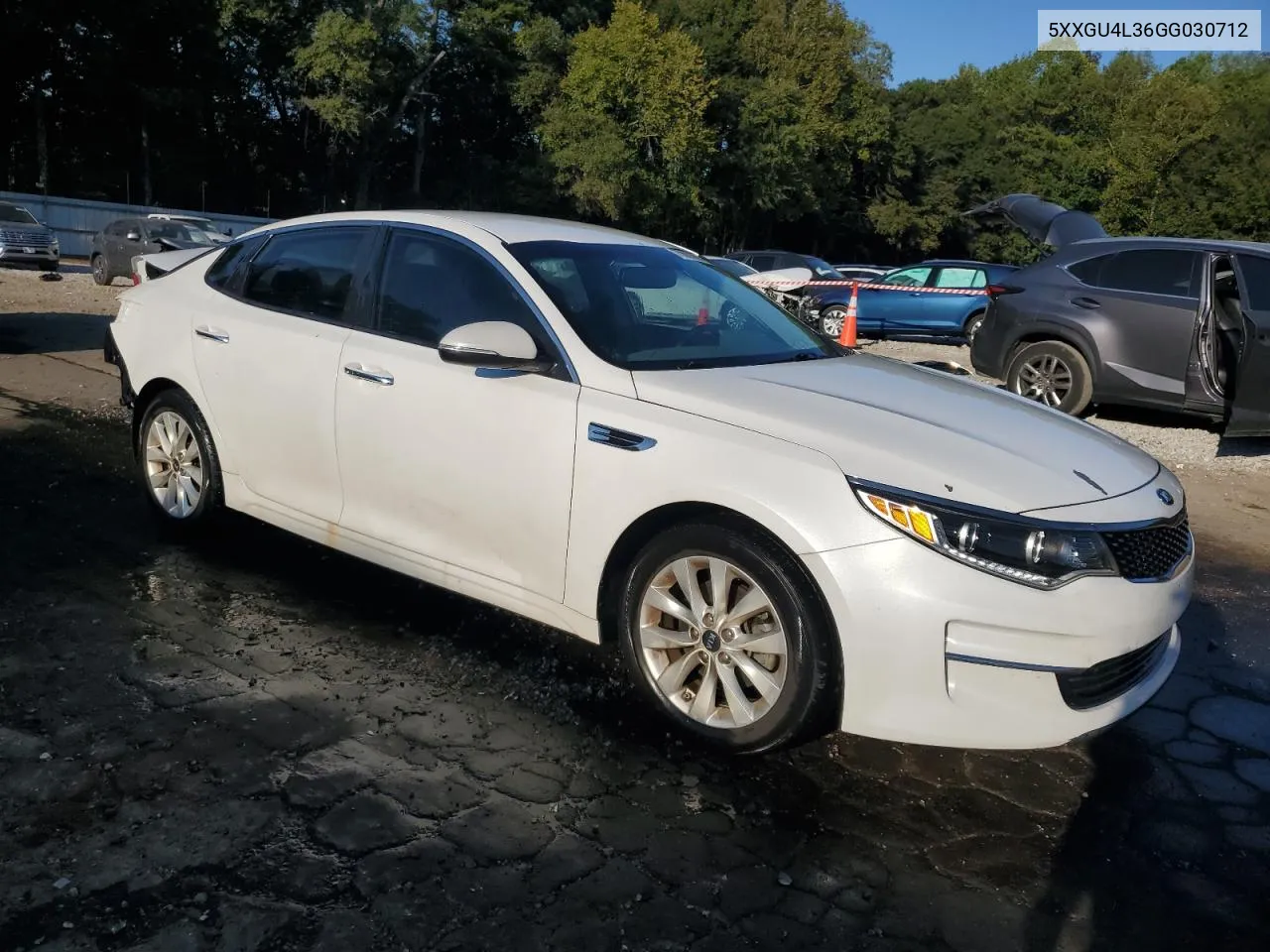 2016 Kia Optima Ex VIN: 5XXGU4L36GG030712 Lot: 75609054