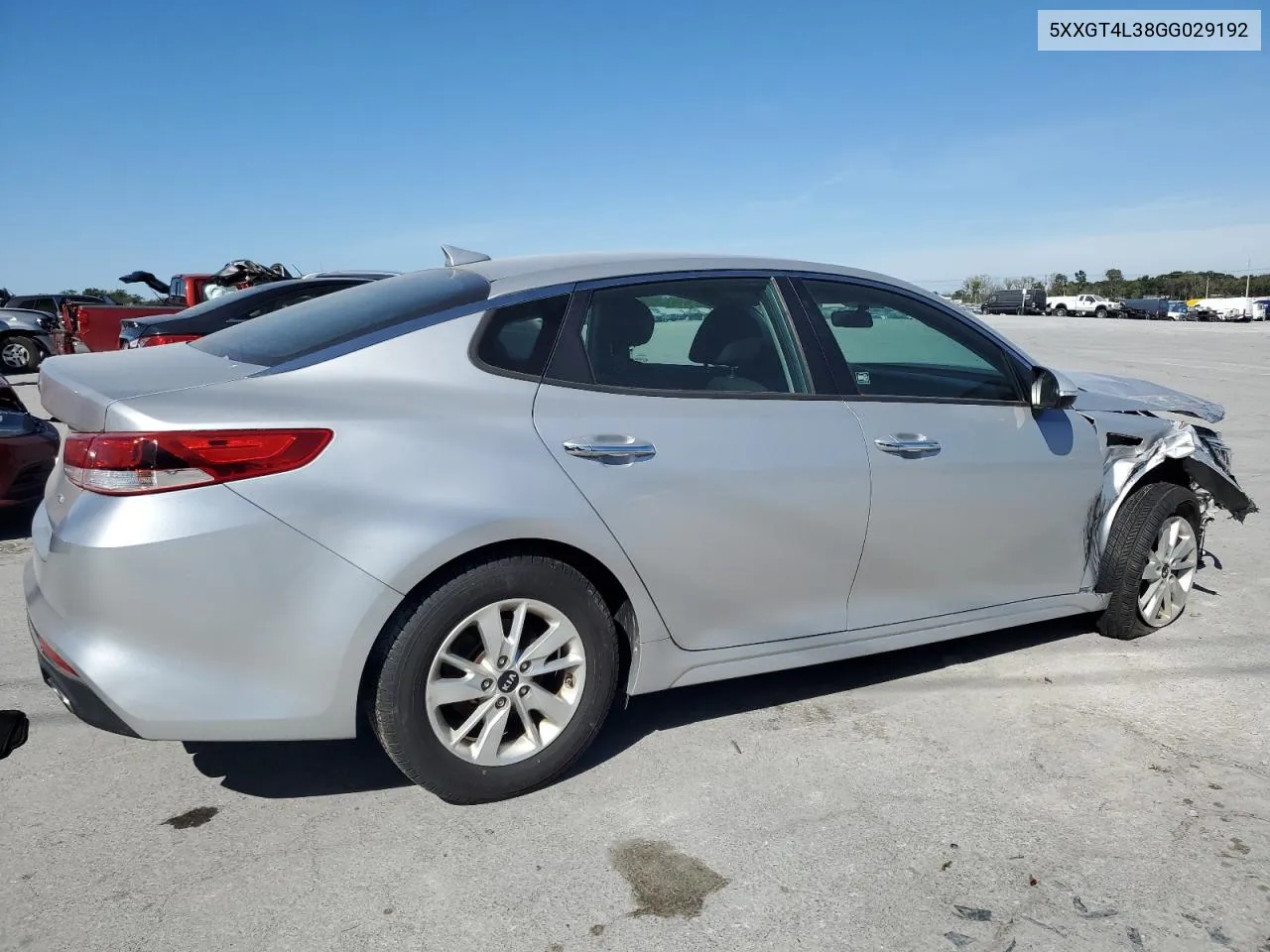 5XXGT4L38GG029192 2016 Kia Optima Lx