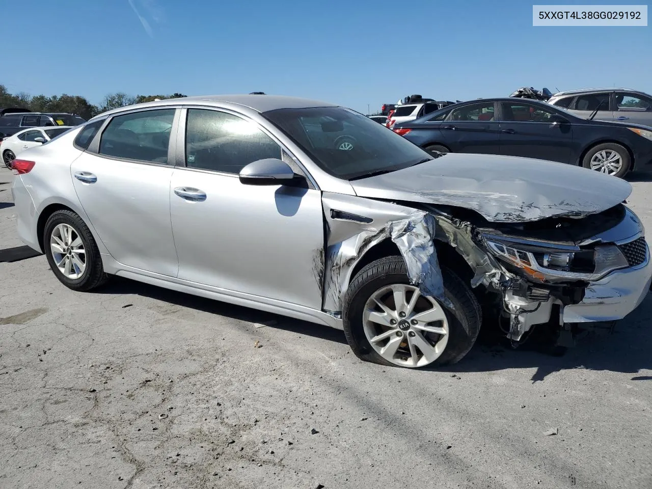 5XXGT4L38GG029192 2016 Kia Optima Lx