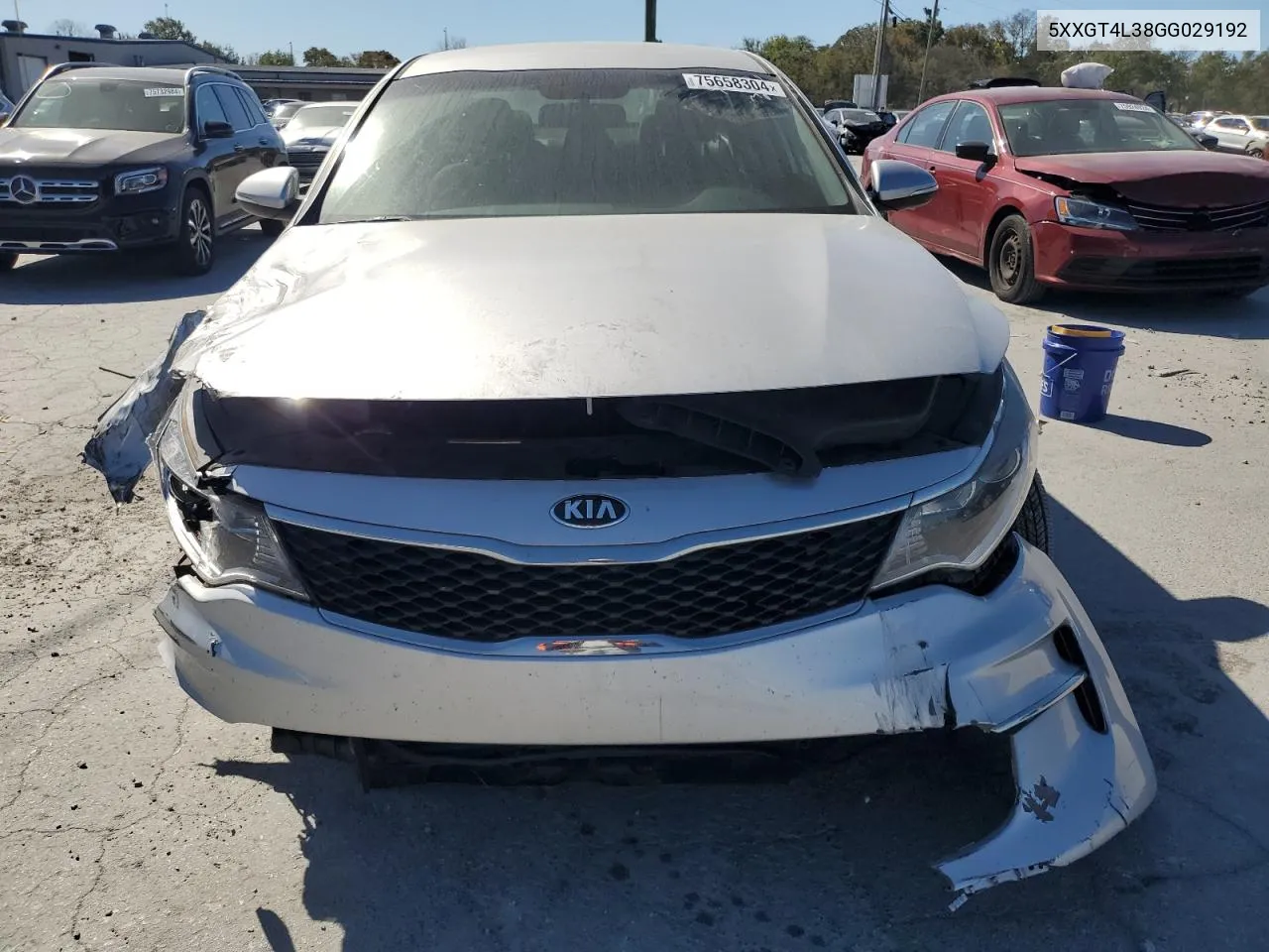 5XXGT4L38GG029192 2016 Kia Optima Lx