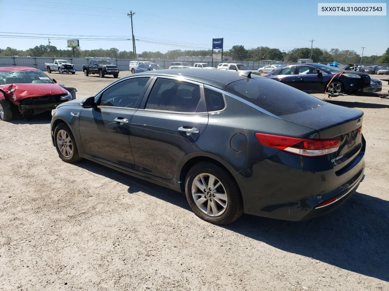 5XXGT4L31GG027543 2016 Kia Optima Lx