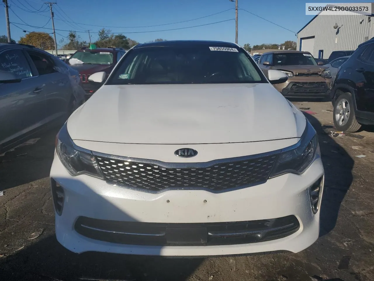 2016 Kia Optima Sx VIN: 5XXGW4L29GG033573 Lot: 75855904