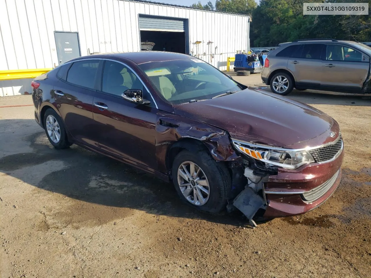 5XXGT4L31GG109319 2016 Kia Optima Lx