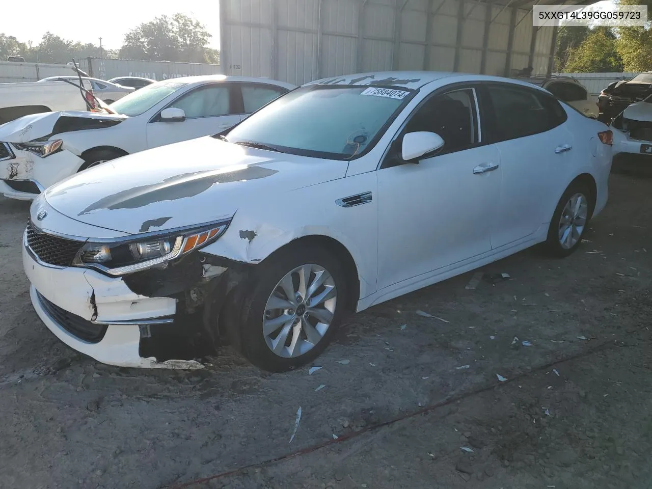 2016 Kia Optima Lx VIN: 5XXGT4L39GG059723 Lot: 75884074