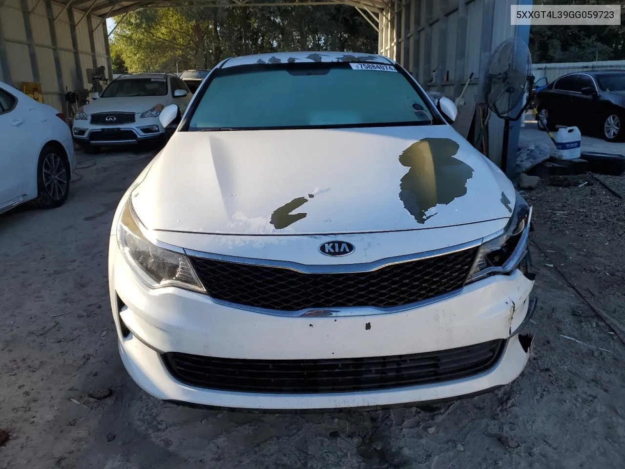 2016 Kia Optima Lx VIN: 5XXGT4L39GG059723 Lot: 75884074