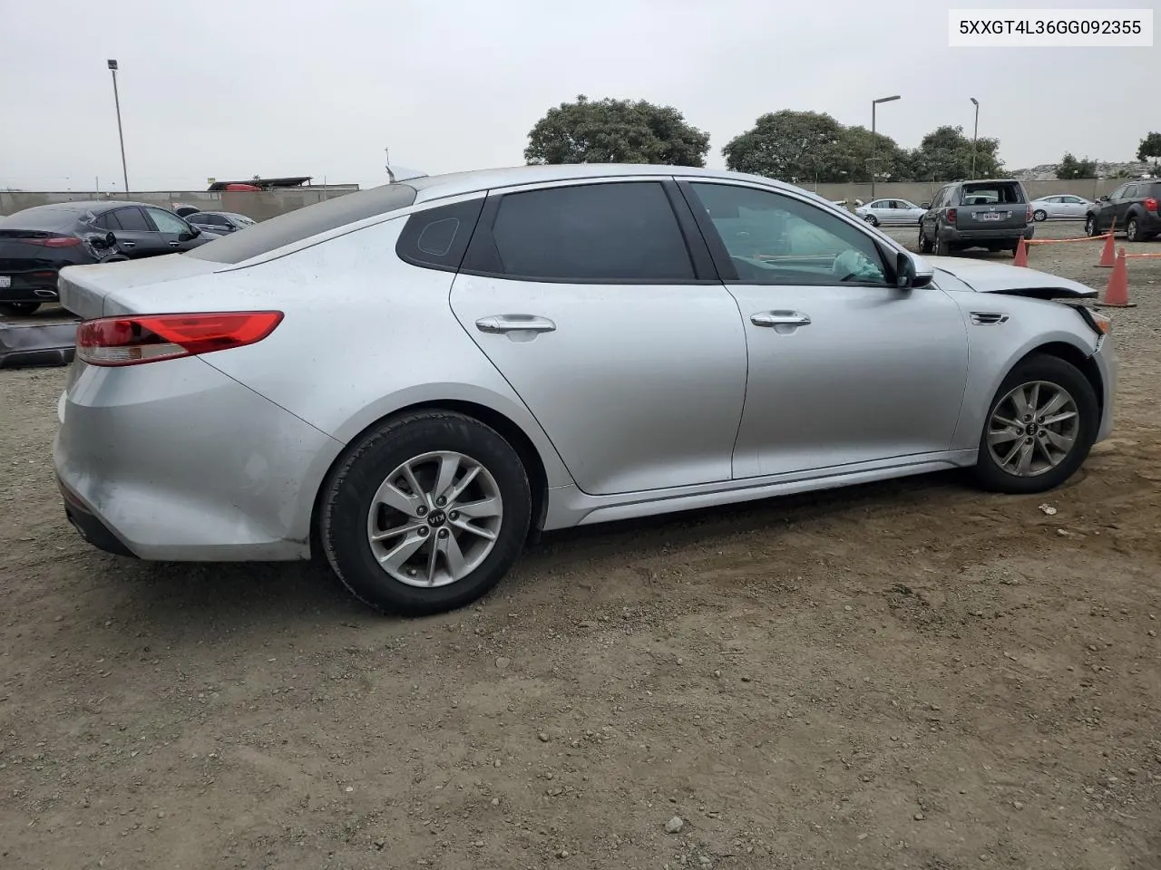 2016 Kia Optima Lx VIN: 5XXGT4L36GG092355 Lot: 76036424