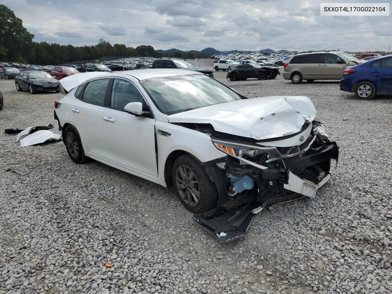 2016 Kia Optima Lx VIN: 5XXGT4L17GG022104 Lot: 76116034