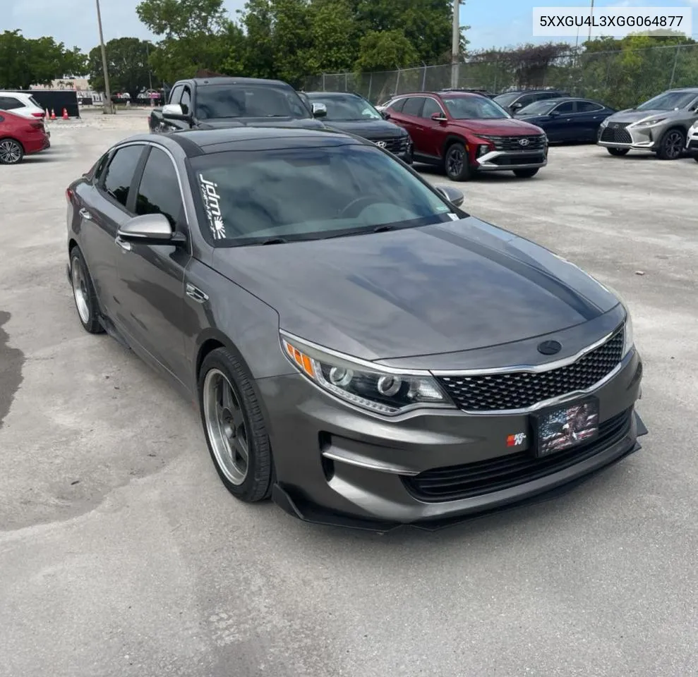 5XXGU4L3XGG064877 2016 Kia Optima Ex