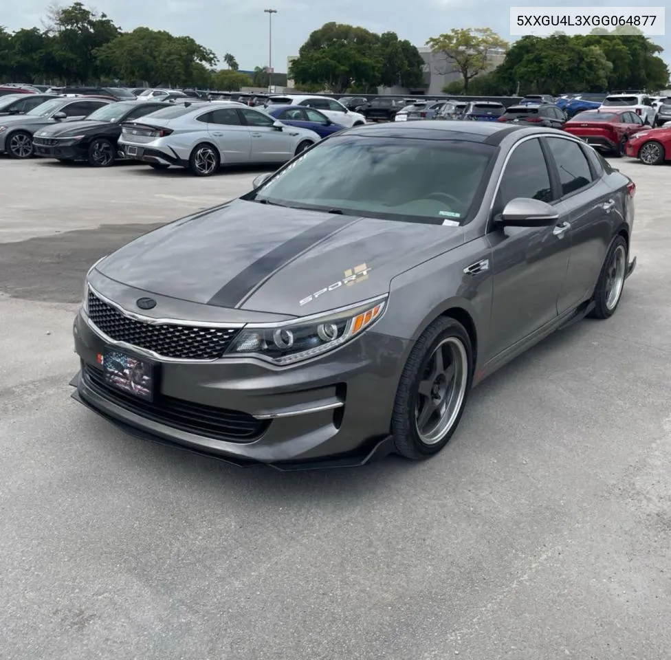 2016 Kia Optima Ex VIN: 5XXGU4L3XGG064877 Lot: 76148094