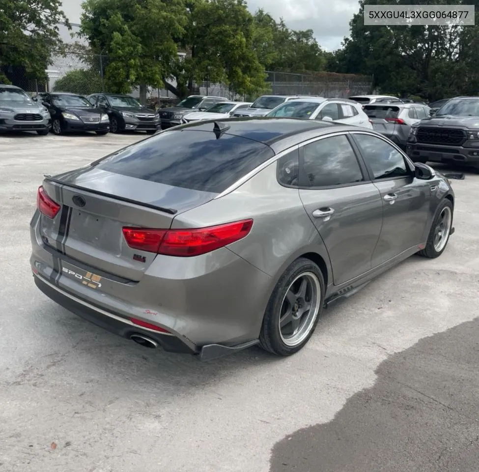 5XXGU4L3XGG064877 2016 Kia Optima Ex