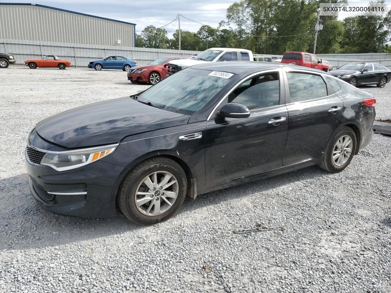 2016 Kia Optima Lx VIN: 5XXGT4L32GG064116 Lot: 76229634