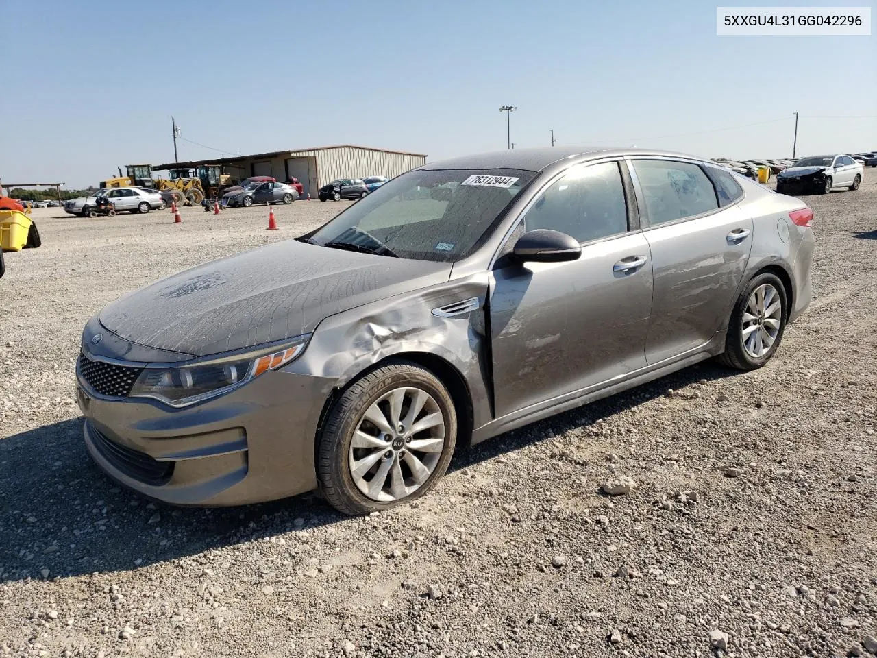 2016 Kia Optima Ex VIN: 5XXGU4L31GG042296 Lot: 76312944