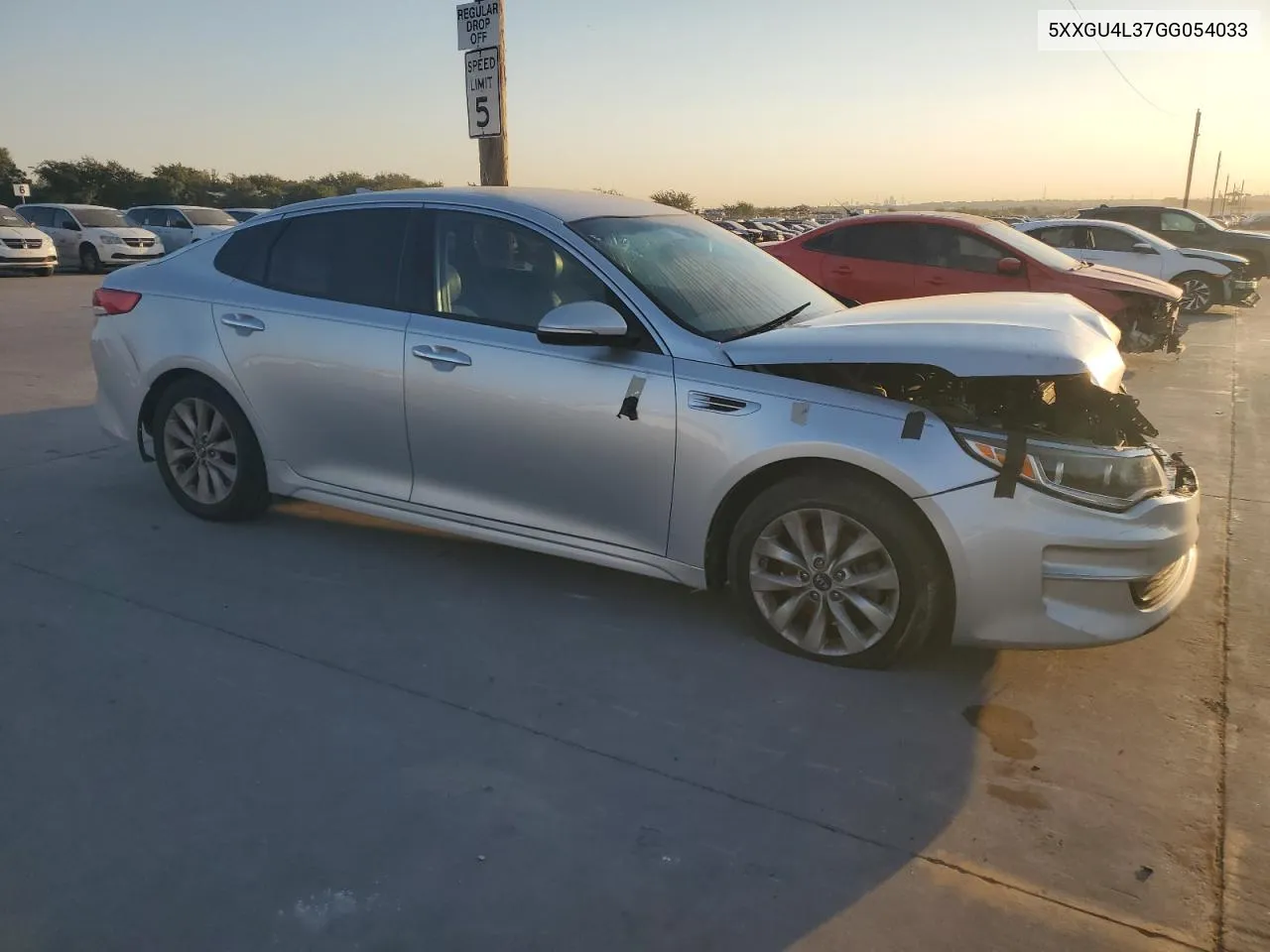 2016 Kia Optima Ex VIN: 5XXGU4L37GG054033 Lot: 76616924