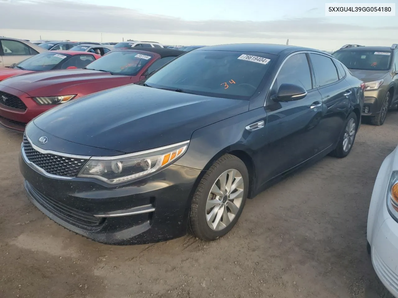 2016 Kia Optima Ex VIN: 5XXGU4L39GG054180 Lot: 76619404