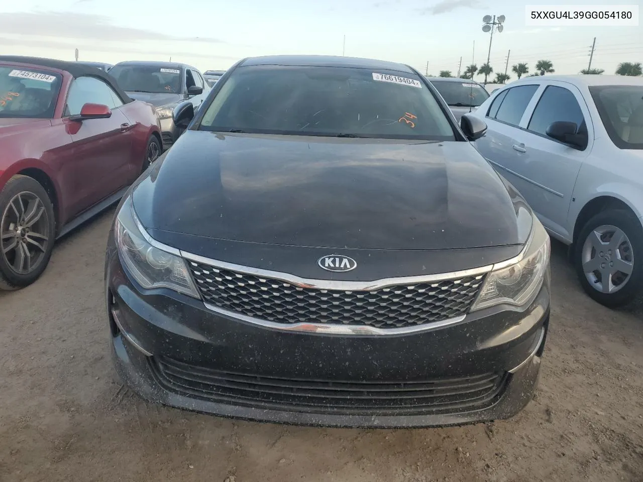 2016 Kia Optima Ex VIN: 5XXGU4L39GG054180 Lot: 76619404