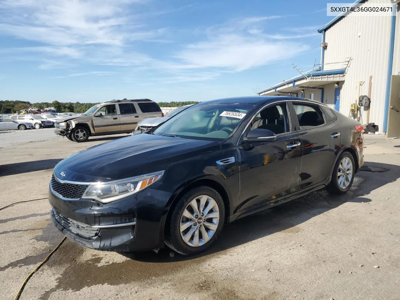 2016 Kia Optima Lx VIN: 5XXGT4L36GG024671 Lot: 76626534