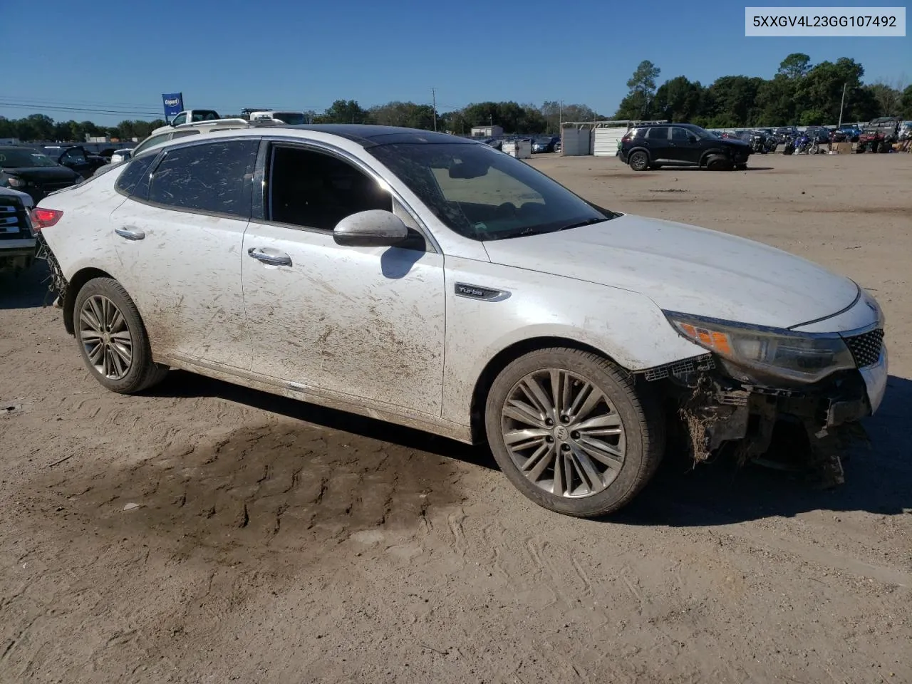 2016 Kia Optima Sxl VIN: 5XXGV4L23GG107492 Lot: 76715984