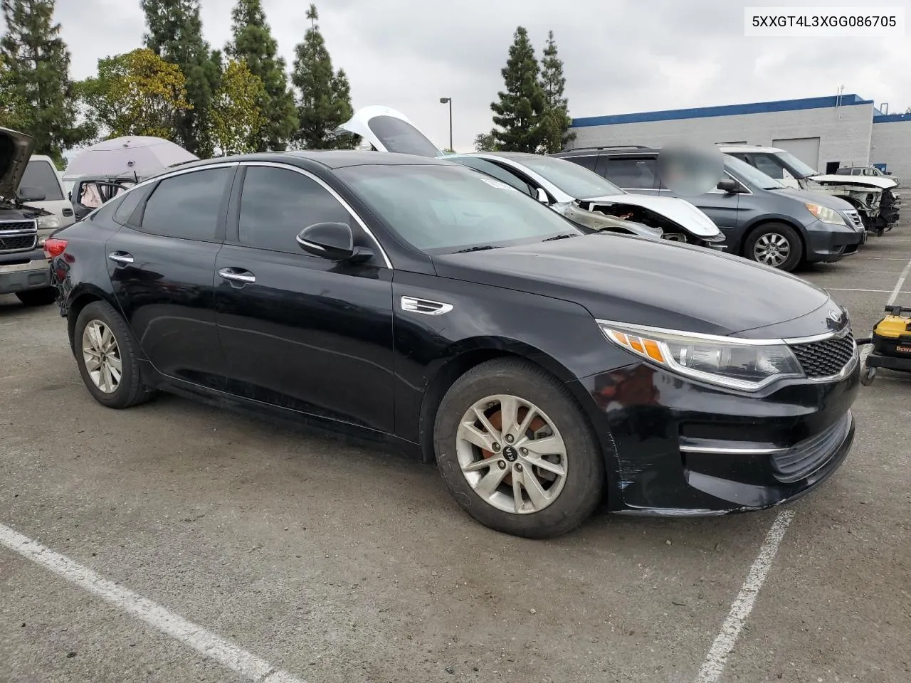 2016 Kia Optima Lx VIN: 5XXGT4L3XGG086705 Lot: 76775554