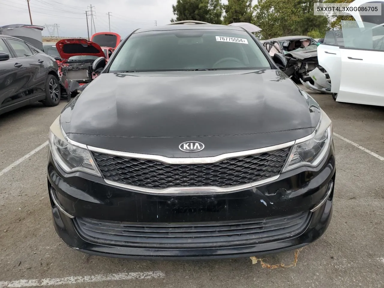 2016 Kia Optima Lx VIN: 5XXGT4L3XGG086705 Lot: 76775554