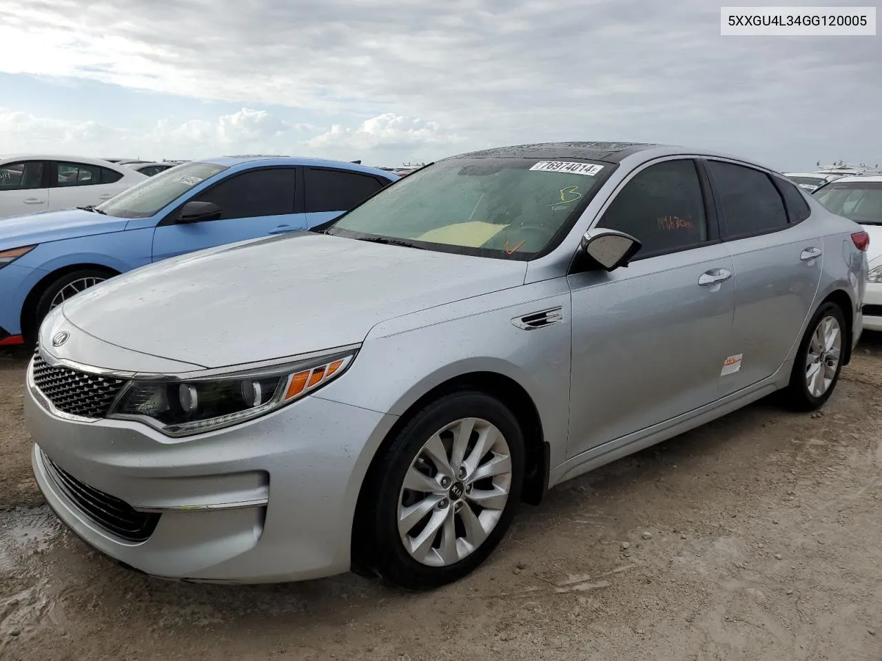 2016 Kia Optima Ex VIN: 5XXGU4L34GG120005 Lot: 76974014