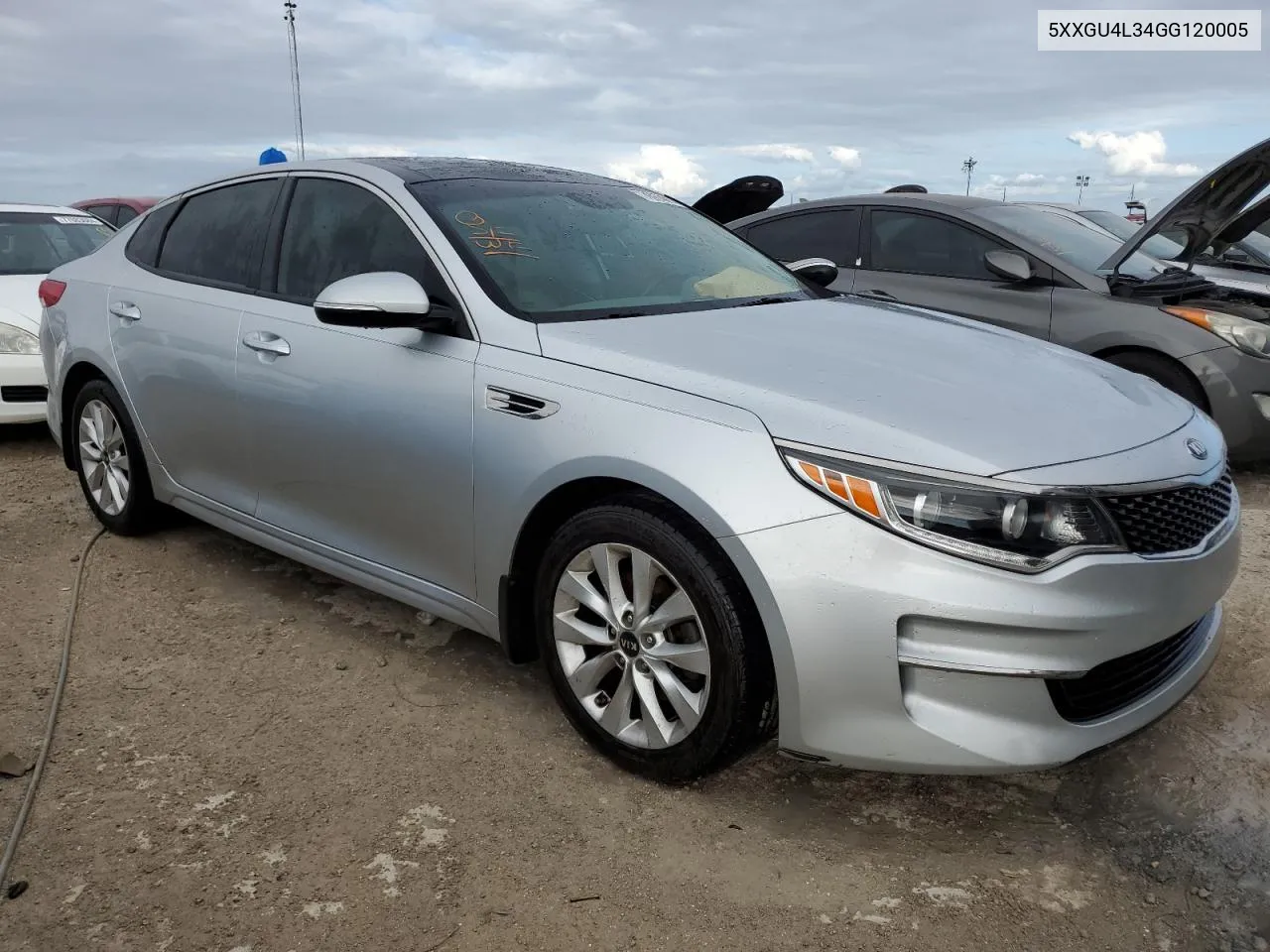 2016 Kia Optima Ex VIN: 5XXGU4L34GG120005 Lot: 76974014