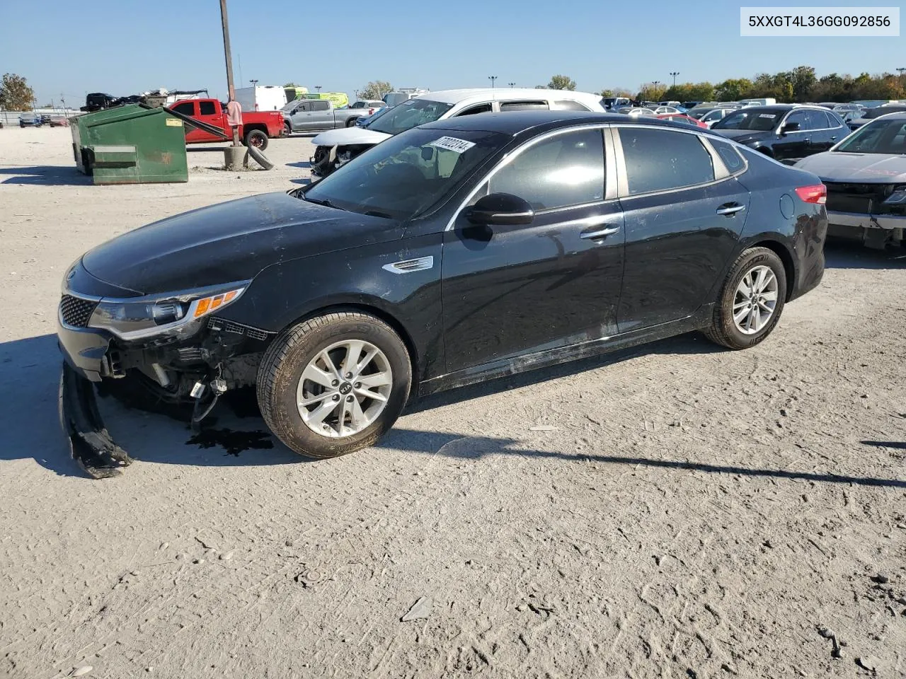 2016 Kia Optima Lx VIN: 5XXGT4L36GG092856 Lot: 77022314