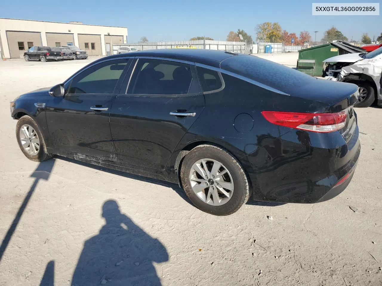 2016 Kia Optima Lx VIN: 5XXGT4L36GG092856 Lot: 77022314