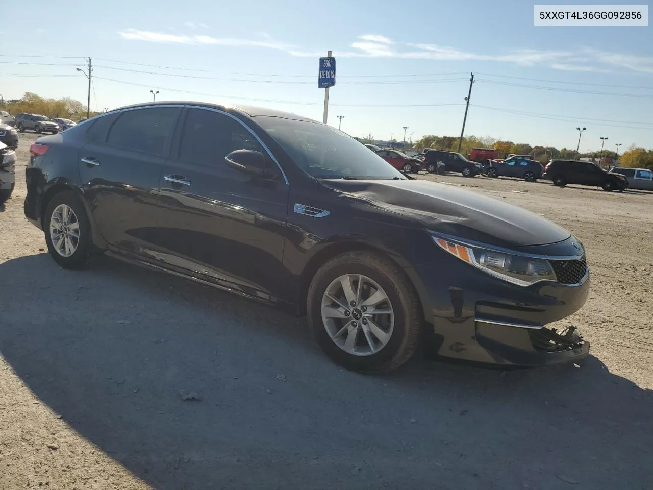 2016 Kia Optima Lx VIN: 5XXGT4L36GG092856 Lot: 77022314