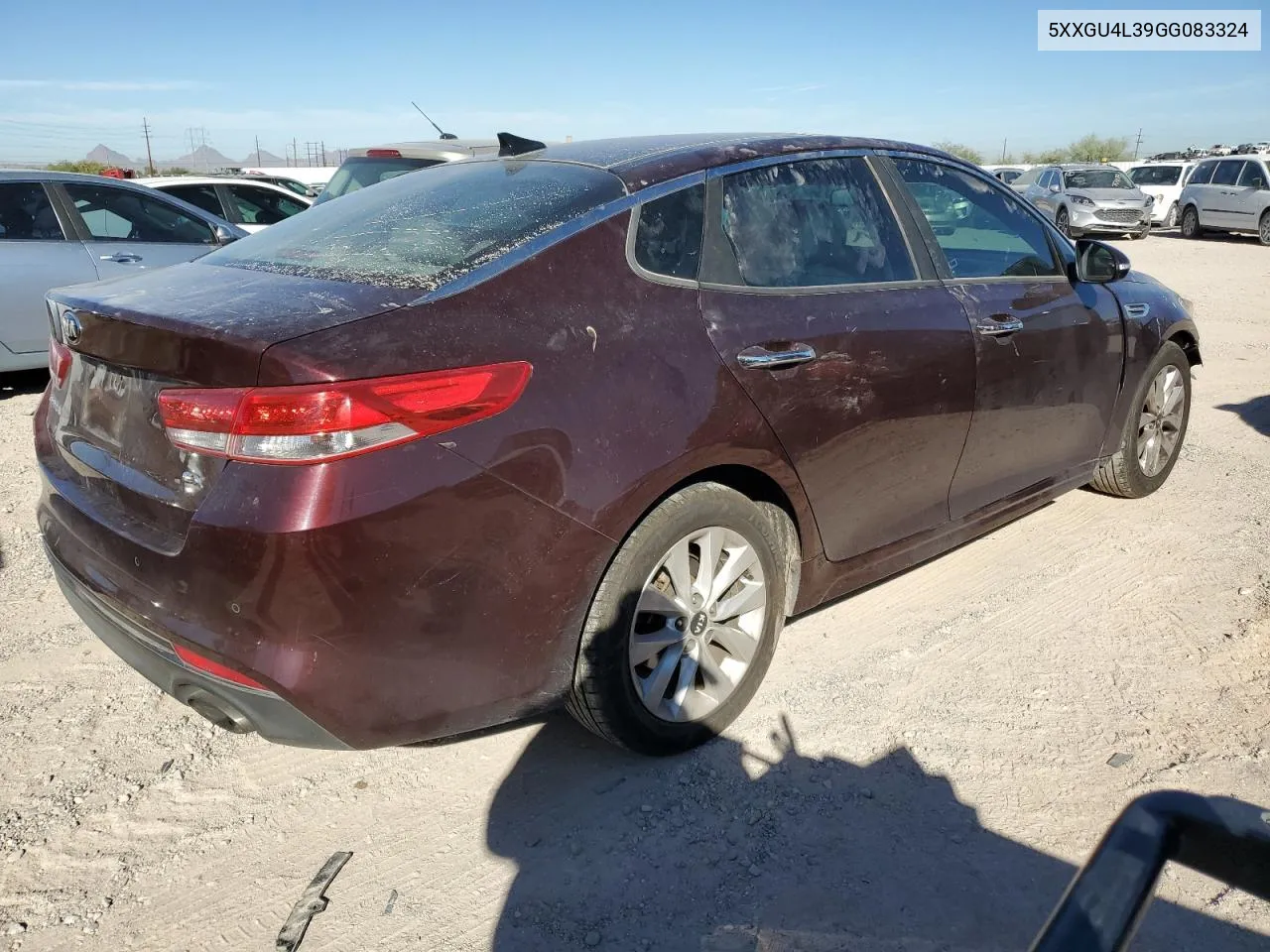 2016 Kia Optima Ex VIN: 5XXGU4L39GG083324 Lot: 77058494