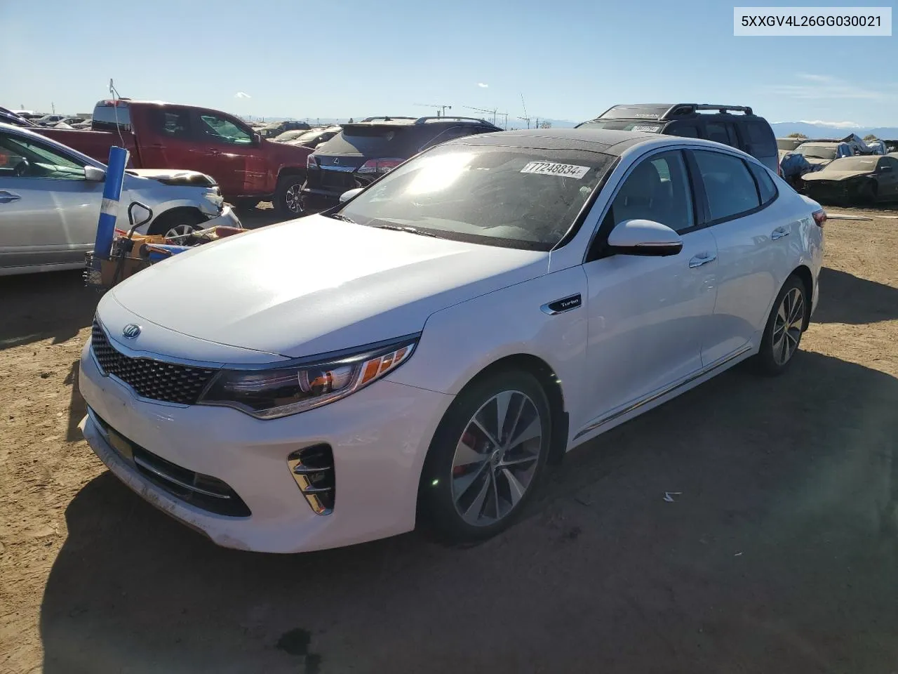 2016 Kia Optima Sxl VIN: 5XXGV4L26GG030021 Lot: 77248834