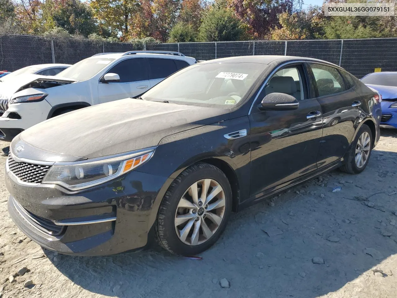 2016 Kia Optima Ex VIN: 5XXGU4L36GG079151 Lot: 77279074