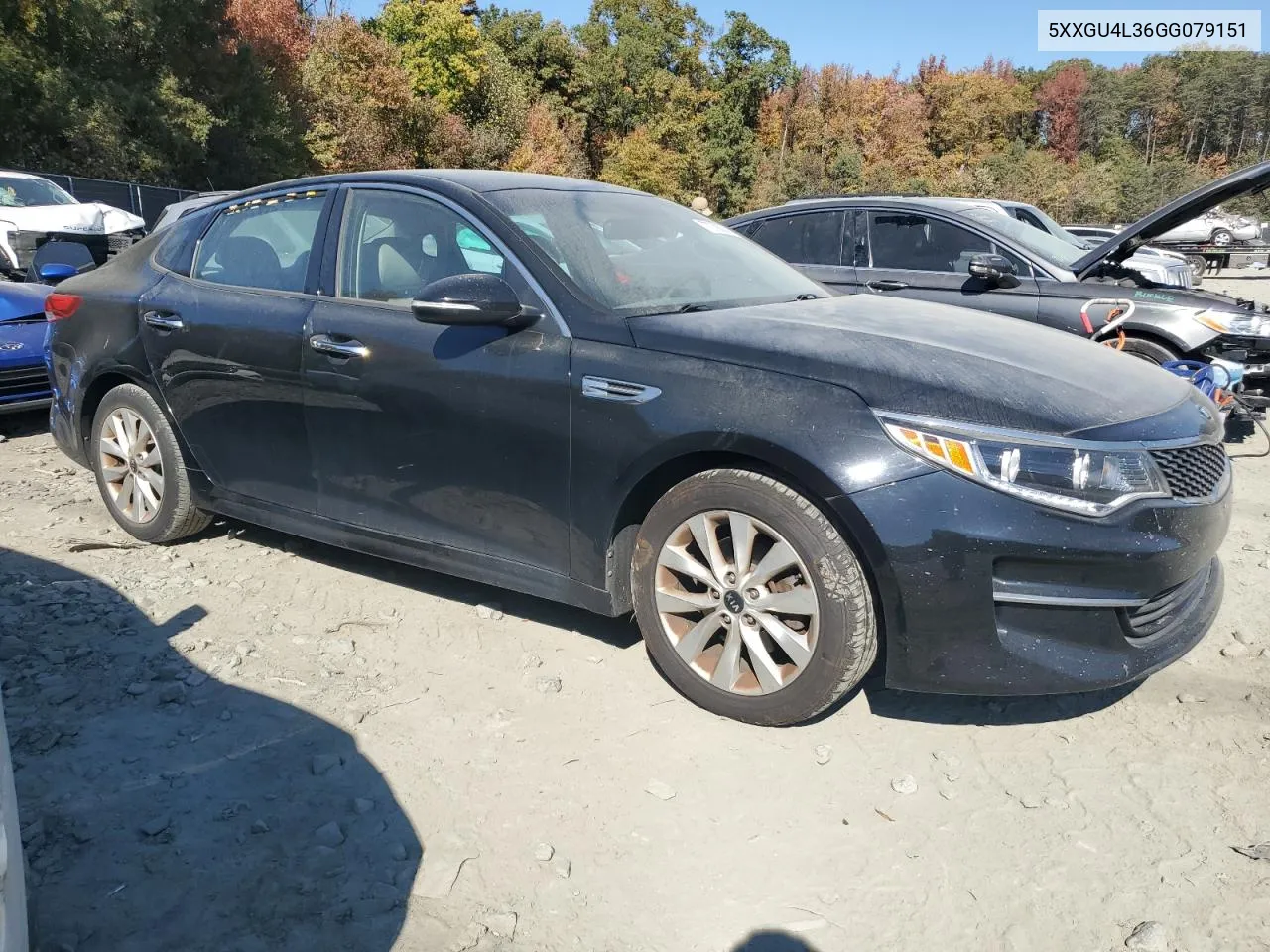 2016 Kia Optima Ex VIN: 5XXGU4L36GG079151 Lot: 77279074