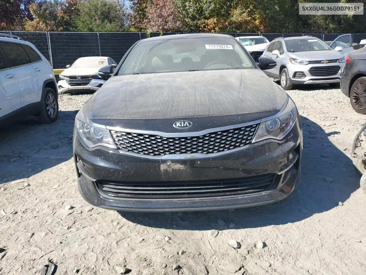 2016 Kia Optima Ex VIN: 5XXGU4L36GG079151 Lot: 77279074