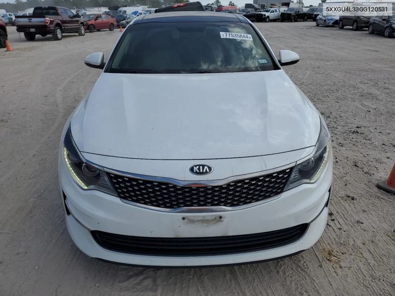 2016 Kia Optima Ex VIN: 5XXGU4L33GG120531 Lot: 77535844