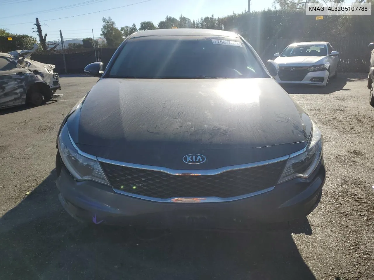 2016 Kia Optima Lx VIN: KNAGT4L32G5107788 Lot: 77567744