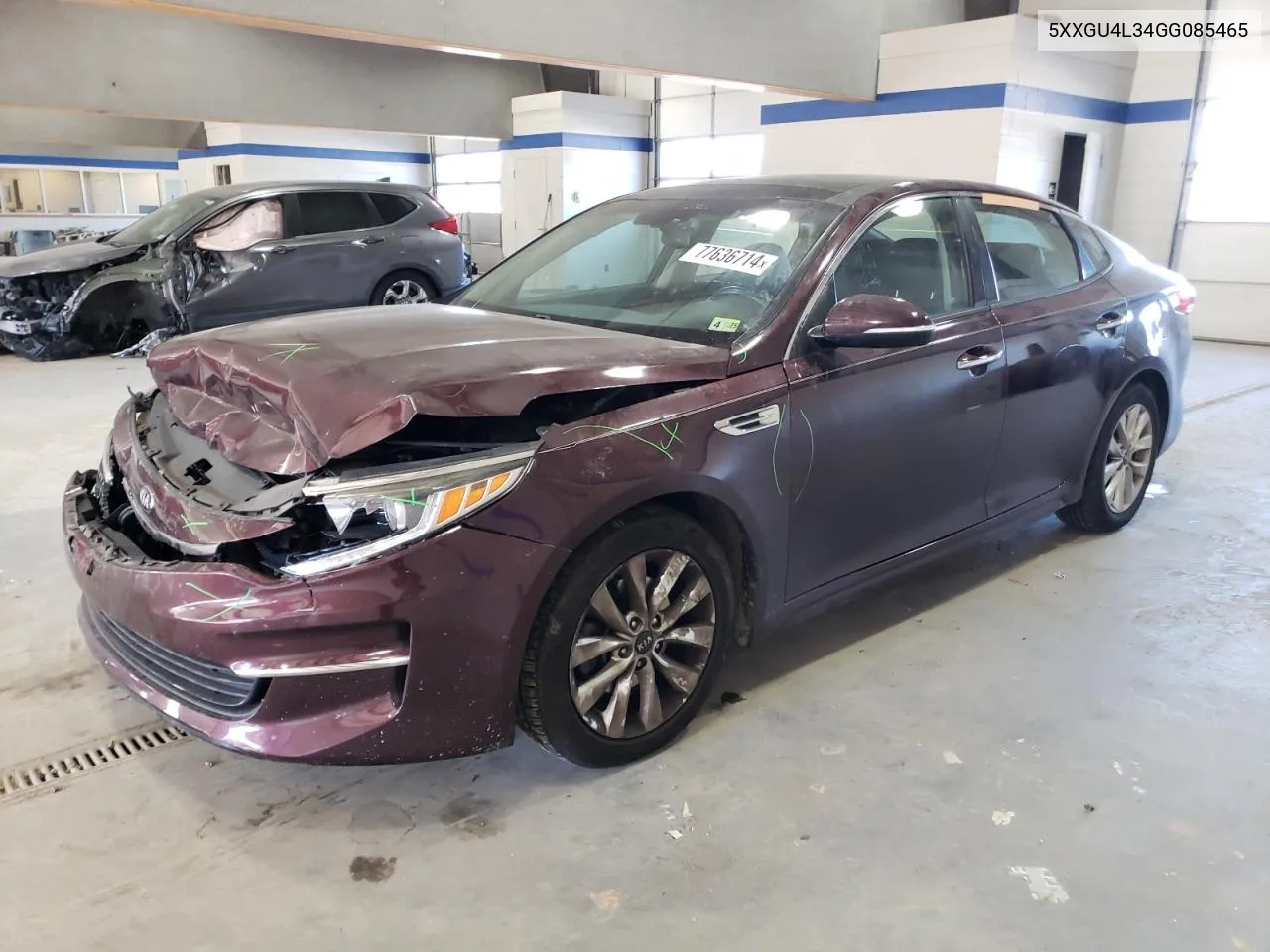 2016 Kia Optima Ex VIN: 5XXGU4L34GG085465 Lot: 77636714