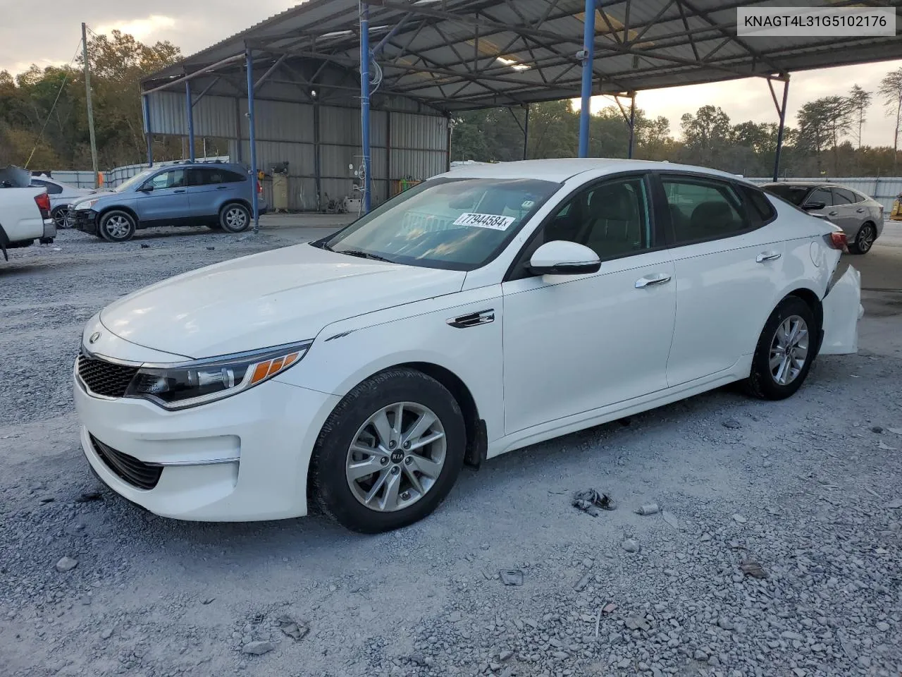 2016 Kia Optima Lx VIN: KNAGT4L31G5102176 Lot: 77944584