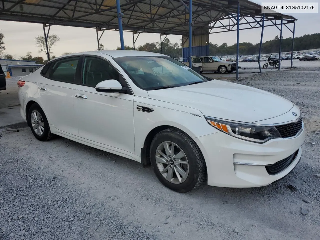 2016 Kia Optima Lx VIN: KNAGT4L31G5102176 Lot: 77944584